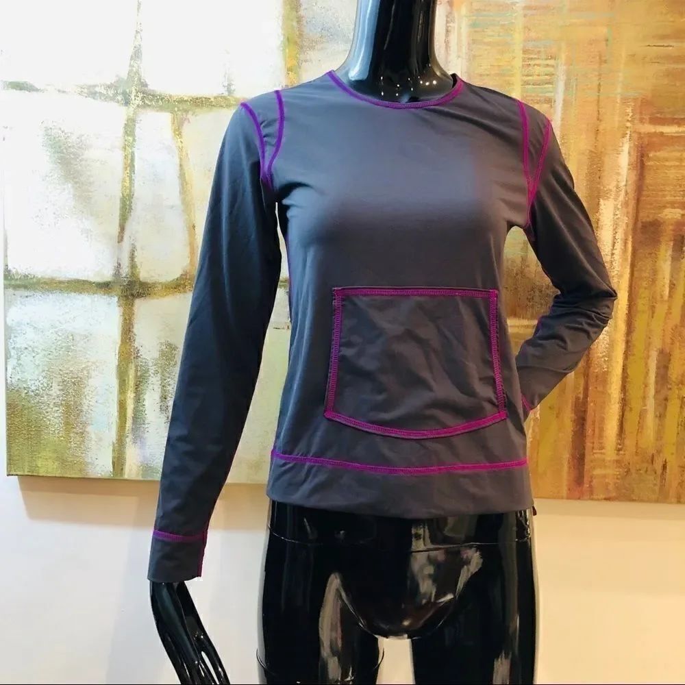 Athleta Long Sleeve Rashguard Surf Top